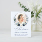 Budget Viering van het leven Floral Foto Memorial (Staand voorkant)