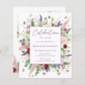 Budget Viering van het leven Floral Memorial (Voorkant / Achterkant)