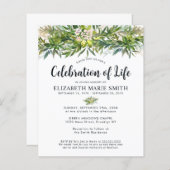 Budget Viering van het leven Groen verlaat Begrafe (Voorkant / Achterkant)