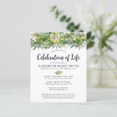 Budget Viering van het leven Groen verlaat Begrafe (Staand voorkant)