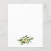 Budget Viering van het leven Groen verlaat Begrafe Flyer (Achterkant)