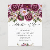 Budget Viering van het leven Paarse foto Begrafeni (Voorkant)