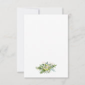 Budget Viering van Leven Groen Overlijdensmonument Notitiekaartje (Achterkant)