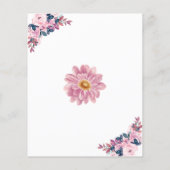 Budget Vino voor geloften bruids douche uitnodigin Flyer (Achterkant)