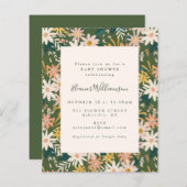 Budget Vintage Boho Bloemrijke Perzik Groene Baby  (Voorkant / Achterkant)