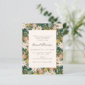 Budget Vintage Boho Bloemrijke Perzik Groene Baby  (Staand voorkant)