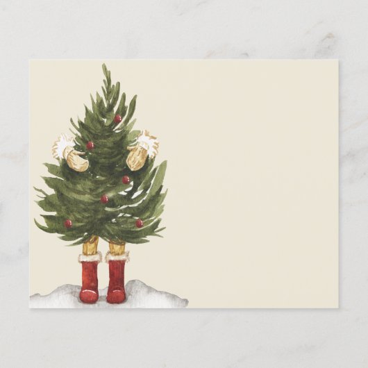 Budget Vintage kerstboom | House Party Flyer (Achterkant)