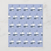 Budget Vintage Marine Navine Baby Shower (Achterkant)