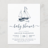 Budget Vintage Marine Navine Baby Shower (Voorkant)