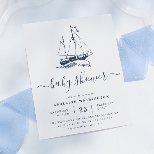 Budget Vintage Marine Navine Baby Shower