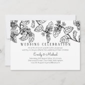 BUDGET Vintage Tuin Bladerige Klassieke Trouw Uitn Kaart (Voorkant)