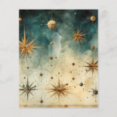 Budget Vintage Waterverf Hemelbruiloft (Achterkant)