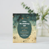 Budget Vintage Waterverf Hemelbruiloft (Staand voorkant)