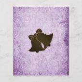 Budget  Violet, Satijnen Lint Bruiloft Uitnodigen Flyer (Achterkant)