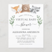 Budget Virtual Baby shower Woodland Eucalyptus (Voorkant)