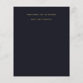 Budget Vlieger Papieren Sterrennachten Bruiloft Flyer (Achterkant)