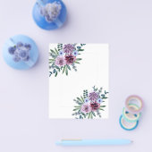 BUDGET VLUGTBLAD - GRATIS ONTWERP - Paars Bloemmot Flyer (Enkel)