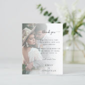 Budget Voeg je eigen fotohuwelijk toe Dank je (Staand voorkant)