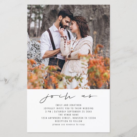 Budget Voeg ons toe Foto QR Code Weddenschap (Voorkant)