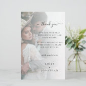 Budget Voeg Uw Eigen Foto Huwelijk Dank Je (Staand voorkant)