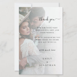 Budget Voeg Uw Eigen Foto Huwelijk Dank Je