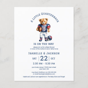 Budget Voetbal Kleine Quarterback Baby Shower