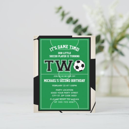 Budget Voetbal Tweede uitnodiging van de Partij va (Staand voorkant)