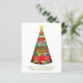 Budget Volkskunst Kerstkaart Decoratie (Staand voorkant)