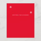 Budget Volkskunst Kerstkaart Decoratie (Achterkant)