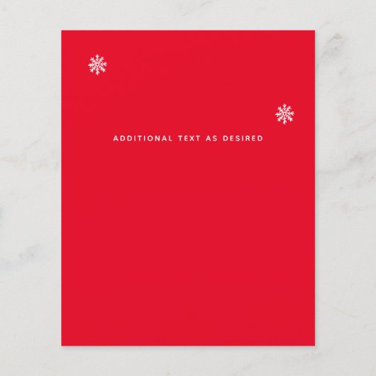 Budget Volkskunst Kerstkaart Decoratie (Achterkant)