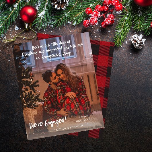 Budget Voor 12e Kerstdag Verloving Foto
