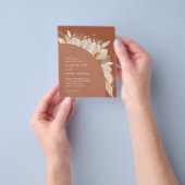 budget voor bohemiaanse terracotta - trouwwedstrij flyer (Hand)