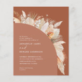 budget voor bohemiaanse terracotta - trouwwedstrij flyer (Voorkant)