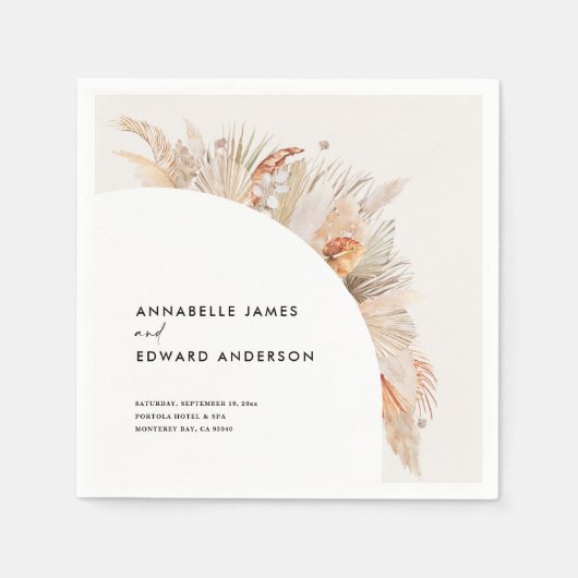 budget voor de terracotta pampas - bruiloft voor b servet (Voorkant)