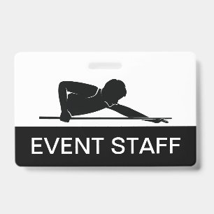 Budget voor evenementen met biljartpersoneel Evene Badge