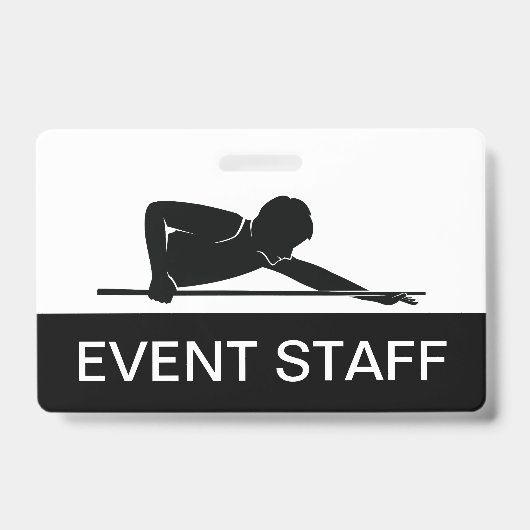 Budget voor evenementen met biljartpersoneel Evene Badge (Voorzijde)