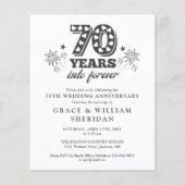 Budget voor Forever 70th Jubileum Invitation (Voorkant)