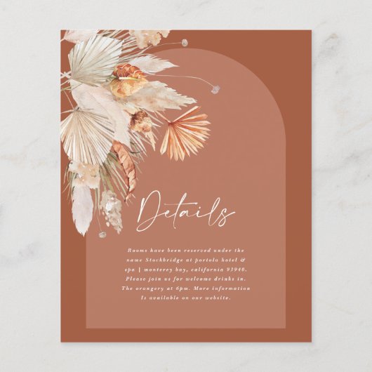 budget voor moderne bohemaanse terracotta - bruilo flyer (Achterkant)