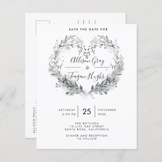 Budget Voorzijde Opslaan Datumbrochure (Voorkant / Achterkant)