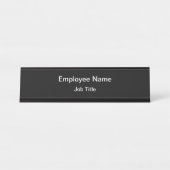 Budget vriendelijk Kantoor personeel Bureau Naambordje (Voorkant)