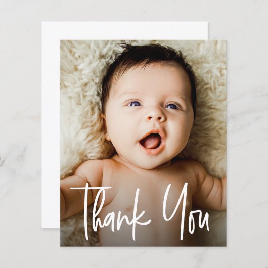 Budget vriendelijk Modern Custom Baby foto (Voorkant / Achterkant)