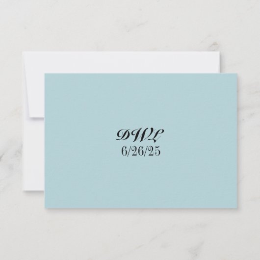 Budget Vriendelijke Bloemen Strand QR Code RSVP Ka Kaartje (Achterkant)