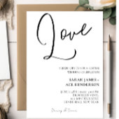 Budget-vriendelijke minimalistische bruiloft uitno kaart