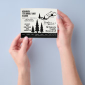 Budget vriendelijke uitnodiging voor gezinsherenig flyer (Hand)