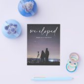 Budget Vrienden Huwelijk Uitnodigingsfolder Handge Flyer (Enkel)