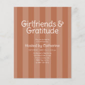 Budget vriendinnen en dankbaarheid Friendsgiving Flyer (Voorkant)