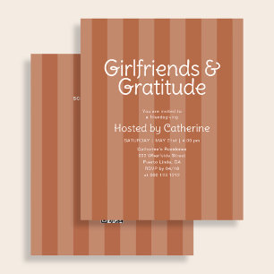 Budget vriendinnen en dankbaarheid Friendsgiving Flyer