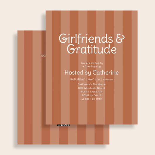 Budget vriendinnen en dankbaarheid Friendsgiving Flyer
