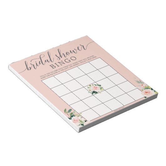 Budget Vrijgezellenfeest Bingo Game Notitieblok (Schuin)