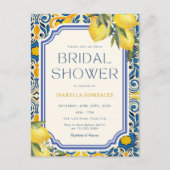 Budget Vrijgezellenfeest  Citroen Mediterraan Uitnodiging Briefkaart (Voorkant)